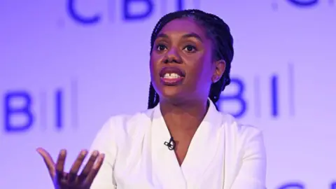 Getty Images Kemi Badenoch speaking at the CBI conference last month 