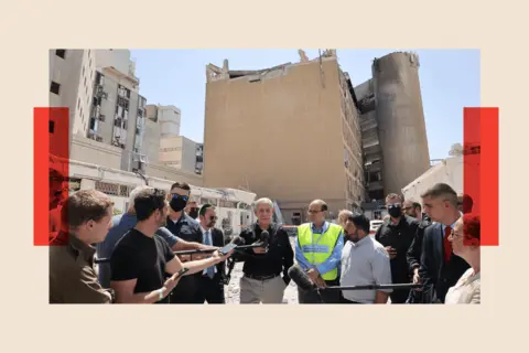 Reuters Israeli Prime Minister Benjamin Netanyahu visits the Soroka hospital complex