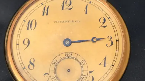 The Tiffany & Co 18-carat gold pocket watch