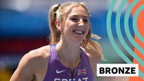 Great Britain's Molly Caudery wins bronze in the Pole Vault at the European Athletics Championships 2024