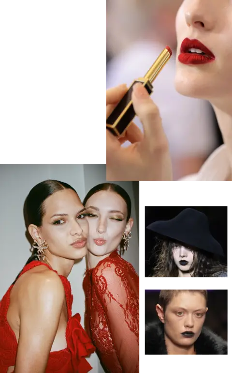 Getty Images Various examples of vampy and juicy lips