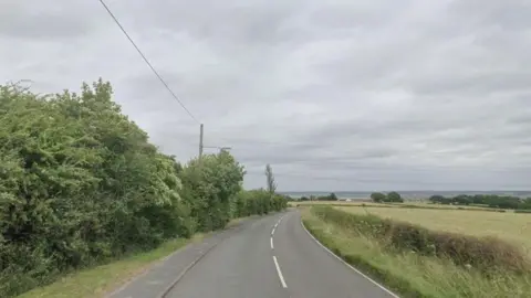 The A5119 Northop Road in Flintshire