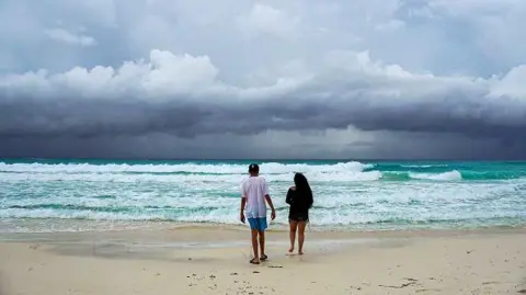 Getty Images Storm clouds in Cancun, Mexico