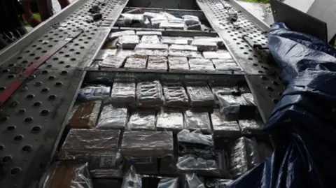 NWROCU Blocks of drugs in trailer bed at farm