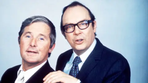 Morecambe and Wise pictured in 1972