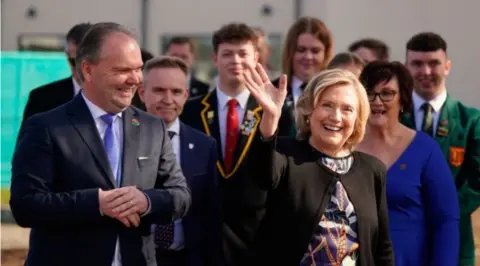 PA Media Hilary Clinton visit to Limavady