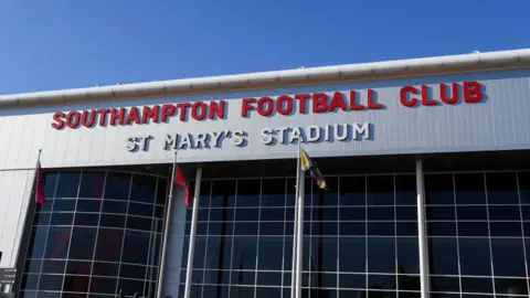 An exterior view of St Mary's Stadium in Southampton 