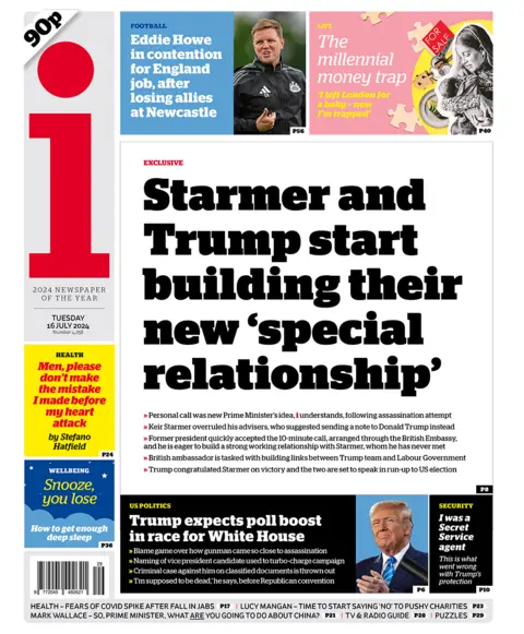  "Starmer and Trump start building their new 'special relationship'". 