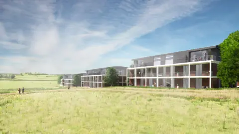 An image of prospective housing to be built at Old Sarum.