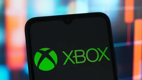 Xbox logo displayed on a smartphone screen