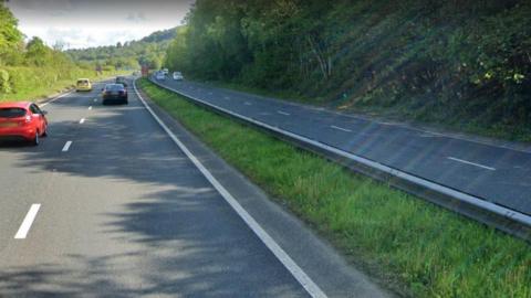 The crash happened on the A469 near Llanbradach