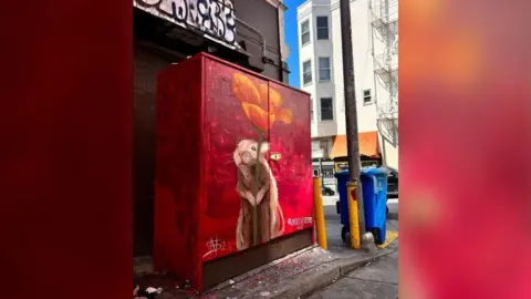 Rob Currell Rat mural in San Francisco