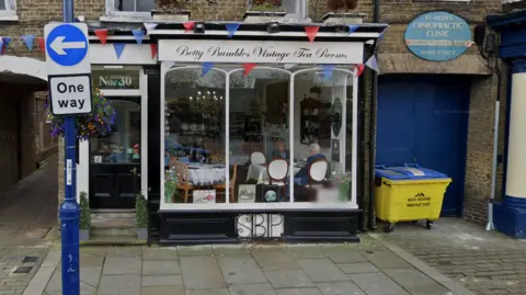 Google The outside of Betty Bumbles Vintage Tea Rooms