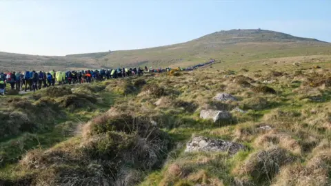 Participants set off on Ten Tors 2024.