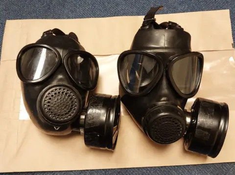 Dyfed-Powys Police Two gas masks