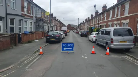 Cordon in Clarence Road