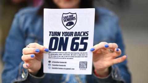 Tottenham fans protested against the club's decision to phase out a 50% discount for over 65s, from the 2025-26 season.