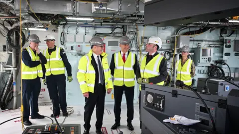Prime Minister Keir Starmer and Defence Secretary John Healey visit BAE Systems in Govan, Glasgow