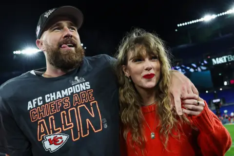 Getty Travis Kelce and Taylor Swift