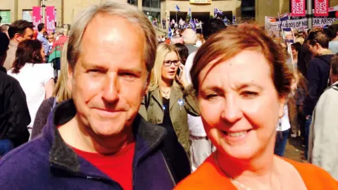 Jane Phillips  Jane Phillips and her husband Stewart at a Yes event in Glasgow