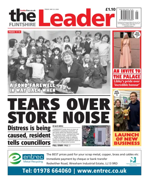 Flintshire Leader Flintshire Leader front page