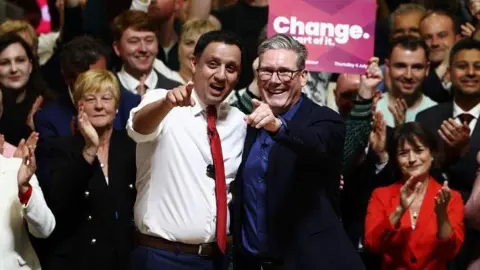 Getty Images  Sir Keir Starmer and Anas Sarwar 