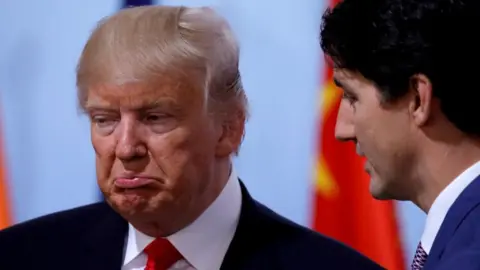 Donald Trump and Justin Trudeau
