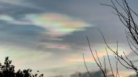 Jane Roots An image of a rainbow cloud in the sky