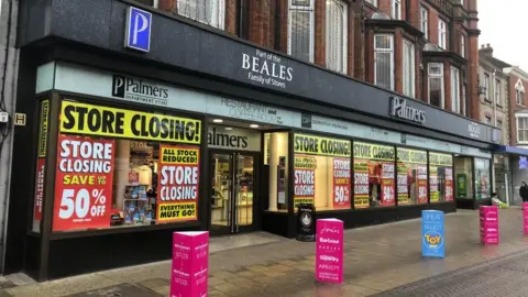 Andrew Turner/BBC Palmers Department Store in its closing down sale sale
