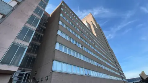 The flats from below.