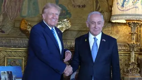 Trump at Mar-a-Lago with Netanyahu 