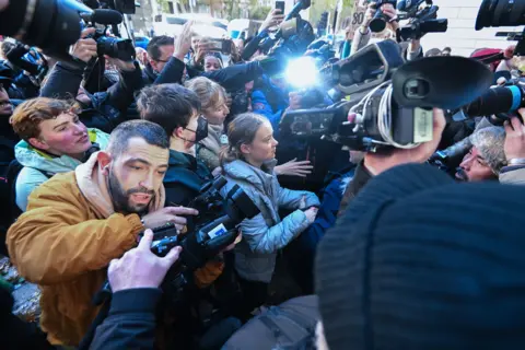 Eddie Mullholland for The Telegraph Greta Thunberg at Westminster Magistrates' Court