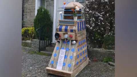 PA Media Dalek scarecrow