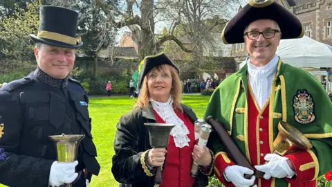 Three town criers