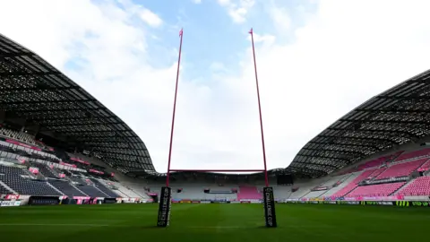 A general view of Stade Jean-Bouin before a Stade Francais game