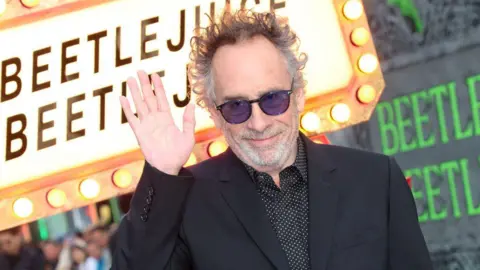 Getty Images Tim Burton attends the UK Premiere of "Beetlejuice Beetlejuice" at Cineworld Leicester Square on August 29, 2024 in London