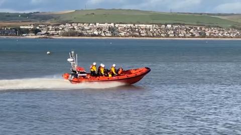 Weymouth inshore lifeboat on Sunday
