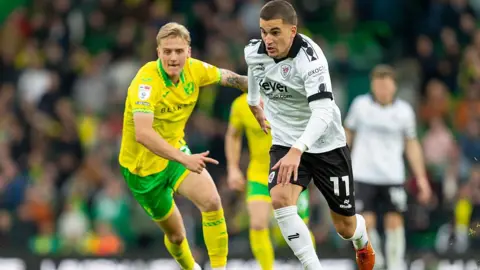 Getty Images Pelle Mattsson of Norwich City and Anis Mehmeti of Bristol City battle for the ball during the Sky Bet Championship match between Norwich City and Bristol City at Carrow Road in Norwich, England, on October 18, 2025