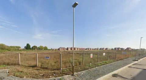 Fencing around a large grass area