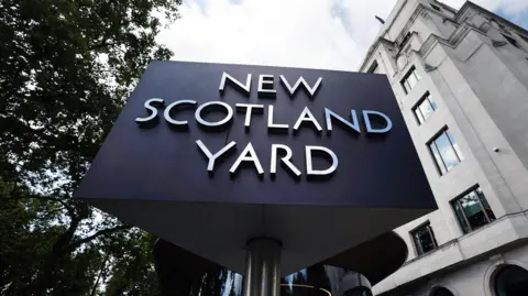 Sign outside New Scotland Yard