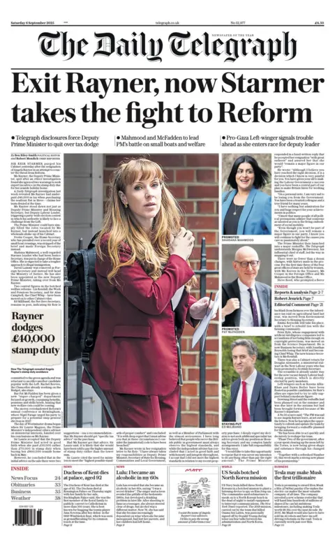  "Exit Rayner, now Starmer takes the fight to Reform".