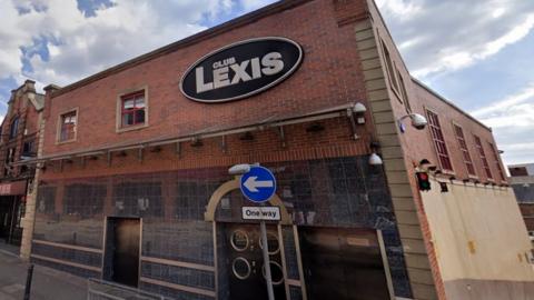 Club Lexis nightclub, in Clumber Street, Mansfield, Nottinghamshire
