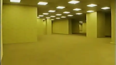 YouTube/@KanePixels A still of the CGI-generated Backrooms Parsons created for his original YouTube short