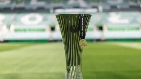 Conference League trophy and medal