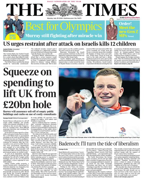  "Squeeze on spending to lift UK from £20bn hole"