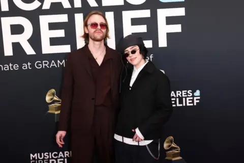 Getty Images Billie Eilish alongside Finneas
