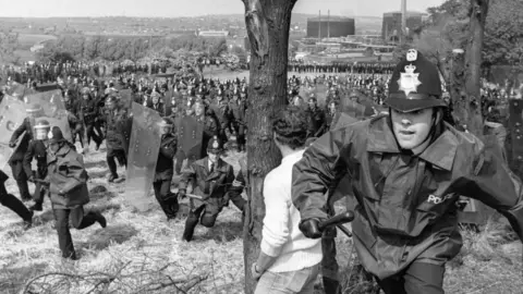 Getty Images Orgreave, miners' strike