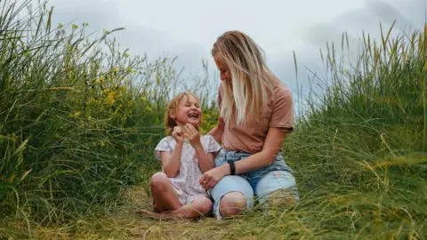 Kateryna Sievodnieva Kateryna and her daughter