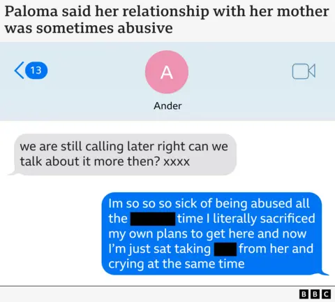  "I'm so so so sick of being abused all the [REDACTED] time I literally sacrificed my own plans to get here and now I'm just sat taking [REDACTED] from her and crying at the same time".