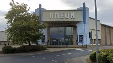 Google The front of the Odeon cinema in Kettering 